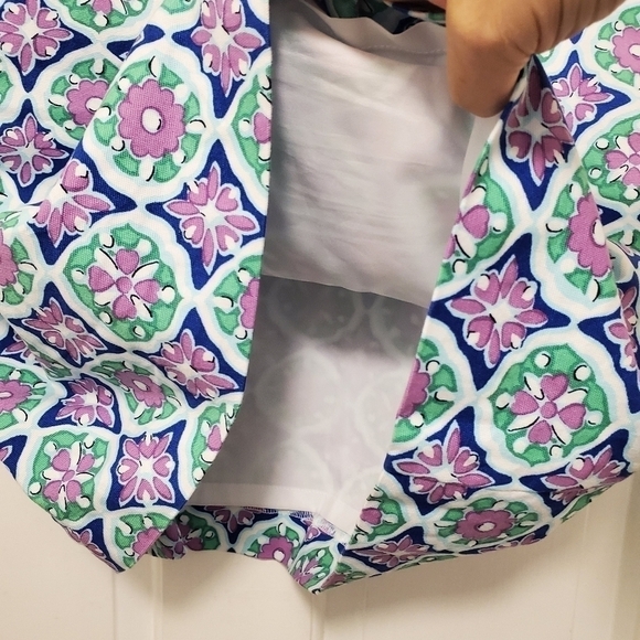 Talbots Colorful Pencil Skirt fully lined side zip Size 14, Preppy - Picture 2 of 6